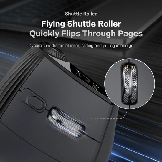 Ergonomic Vertical Mouse - RGB Wireless & Speed Roller