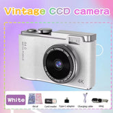4K Compact Digital Camera – 48MP Student Vlog Camera with 180° Flip Screen