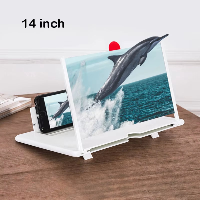HD Smartphone Screen Magnifier – Folding Desk Stand & Video Amplifier