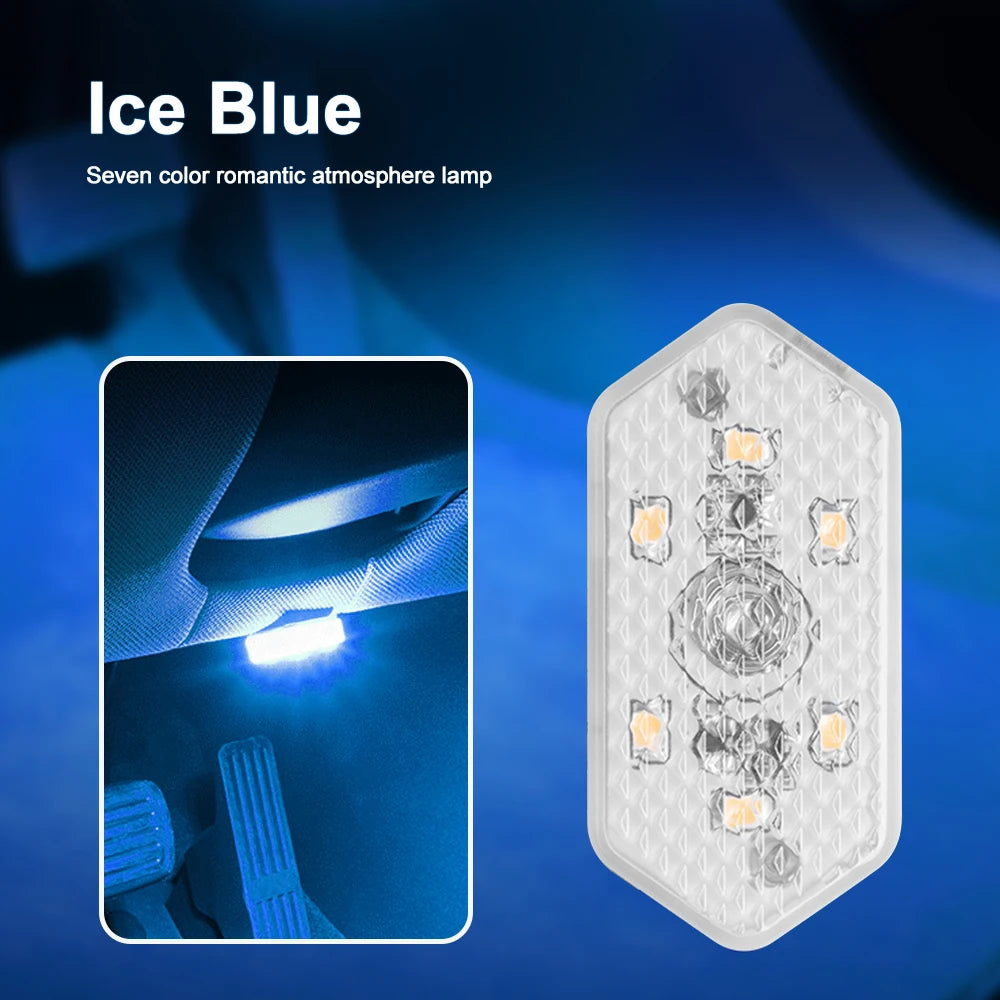 Wireless Multi-Color Car LED Lights – USB Rechargeable Touch Sensor