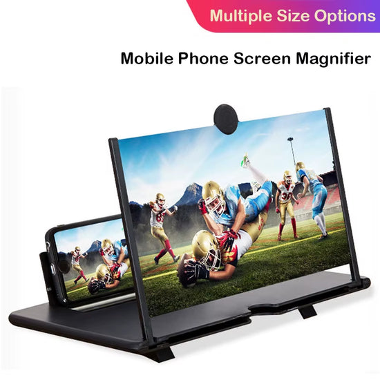 HD Smartphone Screen Magnifier – Folding Desk Stand & Video Amplifier