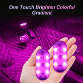 Wireless Multi-Color Car LED Lights – USB Rechargeable Touch Sensor