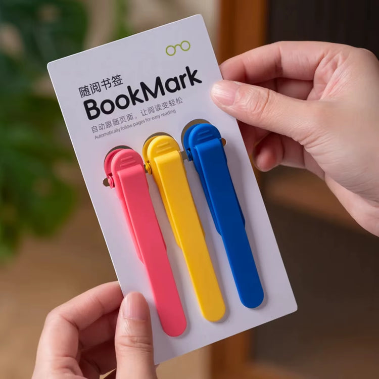 Silicone Bookmark Set - Auto-Turning Reading Accessory