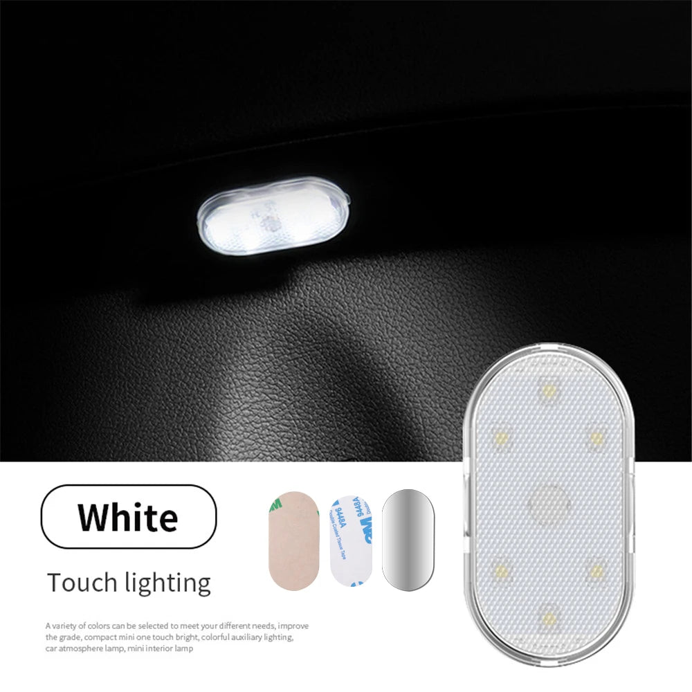 Wireless Multi-Color Car LED Lights – USB Rechargeable Touch Sensor