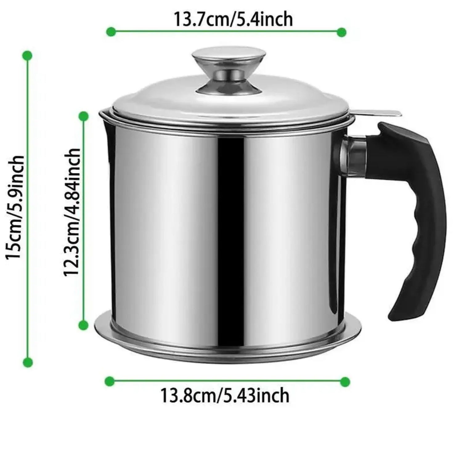 1 Count Modern Kitchen Oil Dispenser with Tray & Lid,Stainless Steel Oil Pot with Filter,Bacon Grease Container, Cooking Oil Can, Kitchenware, Utensils, Kitchen Gadgets