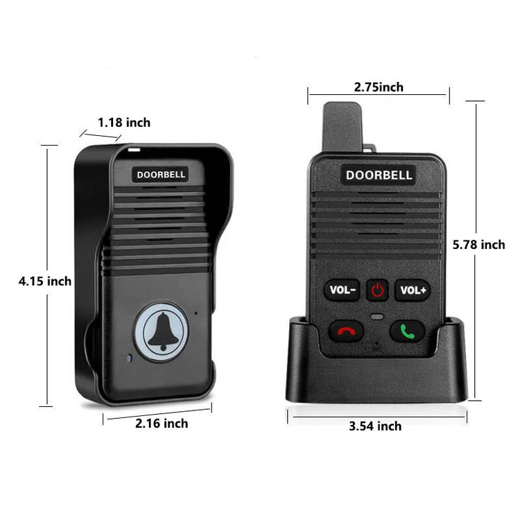 Wireless Intercom Doorbell System – 200m Long Range & Two-Way Audio