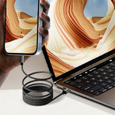 100W Magnetic Fast Charging Cable – Universal USB-C to USB-C Data Cord