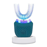 Wireless Charging U-Shaped Adult Electric Toothbrush Ultrasonic Toothbrush with Silicone Waterproof Vibration Sonic Toothbrush