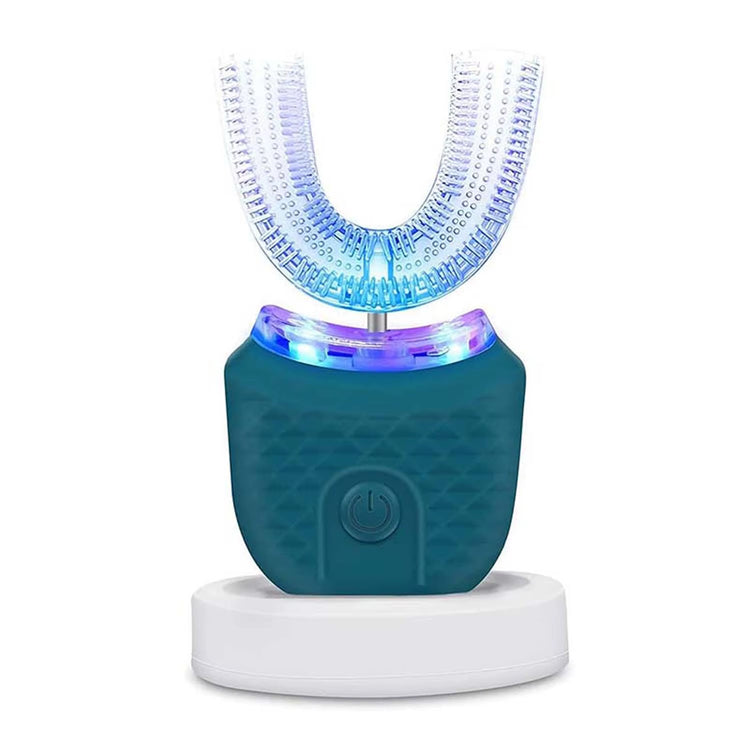 Wireless Charging U-Shaped Adult Electric Toothbrush Ultrasonic Toothbrush with Silicone Waterproof Vibration Sonic Toothbrush