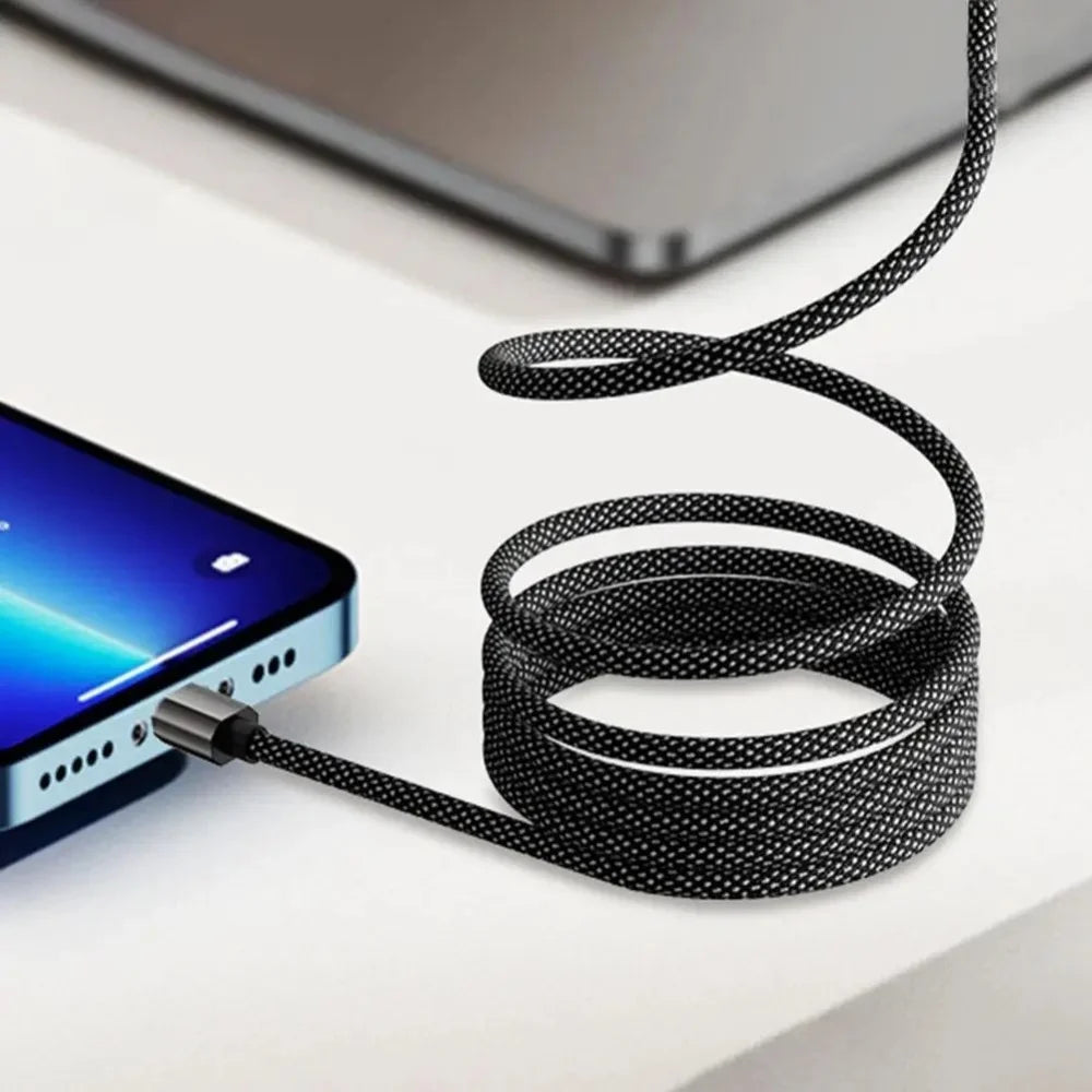 100W Magnetic Fast Charging Cable – Universal USB-C to USB-C Data Cord