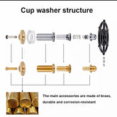 High Pressure Glass Rinser Kitchen Cleaning Tools Faucet Cup Washer Kitchen Sink Glass Beer Coffee Cup Cleaner Bar Accessories