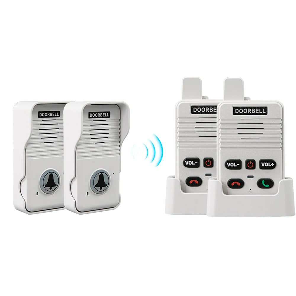 Wireless Intercom Doorbell System – 200m Long Range & Two-Way Audio