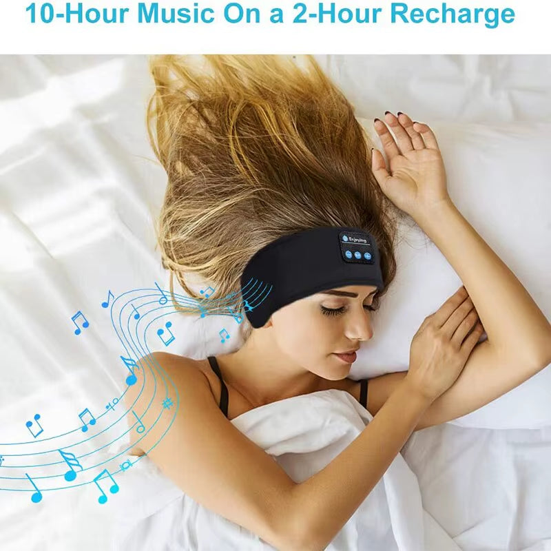 Wireless Bluetooth Sleep Headband – Elastic Sports Headphones & Eye Mask