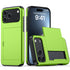 Case for Iphone 17 Pro Max 16 Pro Max 15 Pro 17E 14 13 12 Wallet Card Holder Slide Slot Slim Hard PC Heavy Duty Protective Cover