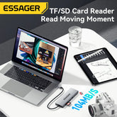 Essager 8-in-1 USB-C Hub with SSD Enclosure – Type-C Docking Station