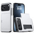 Case for Iphone 17 Pro Max 16 Pro Max 15 Pro 17E 14 13 12 Wallet Card Holder Slide Slot Slim Hard PC Heavy Duty Protective Cover