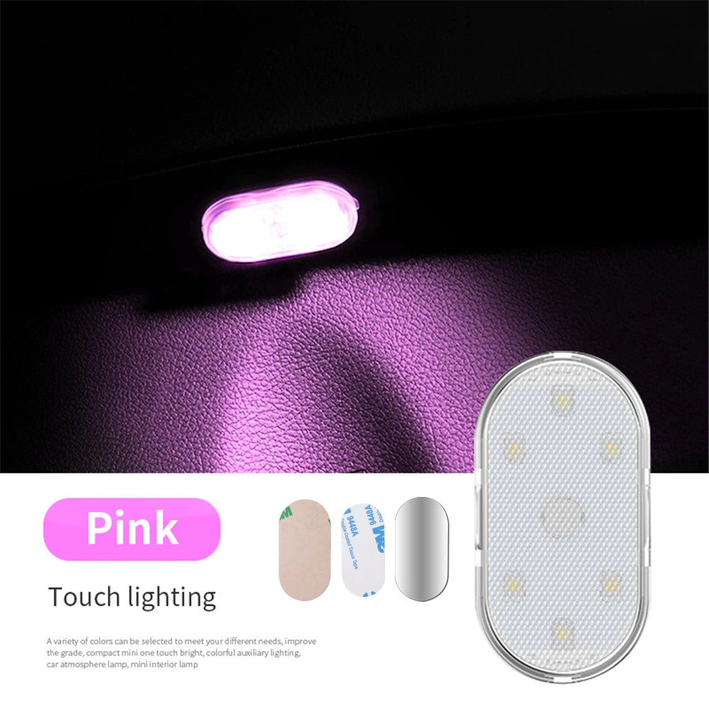 Wireless Multi-Color Car LED Lights – USB Rechargeable Touch Sensor