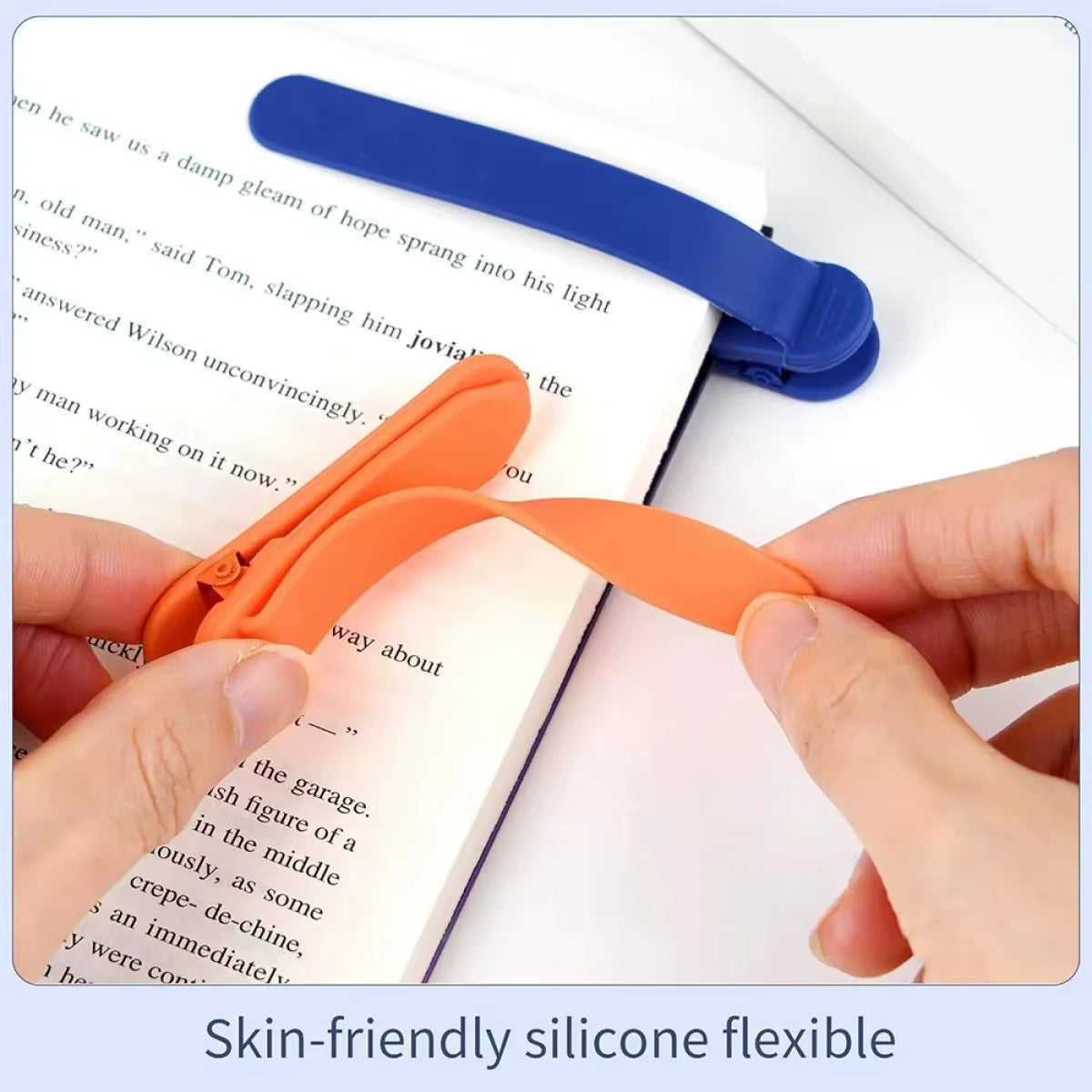 Silicone Bookmark Set - Auto-Turning Reading Accessory
