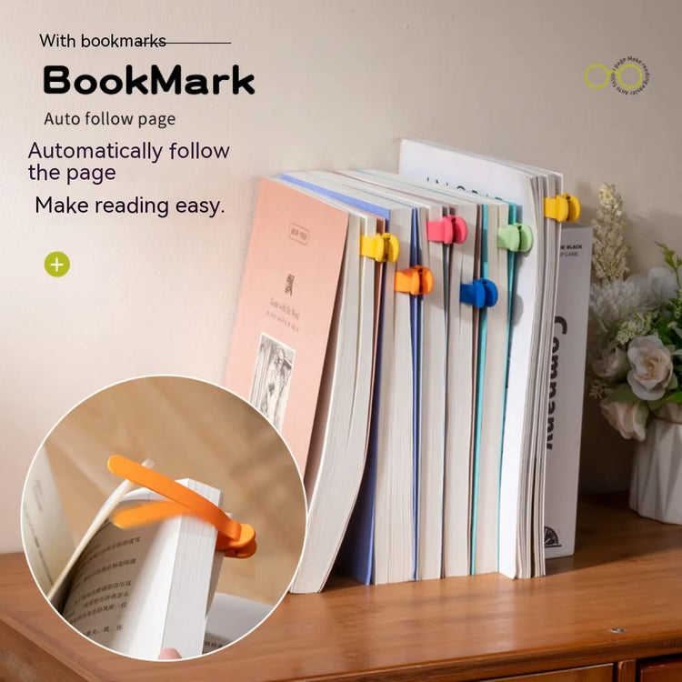 Silicone Bookmark Set - Auto-Turning Reading Accessory