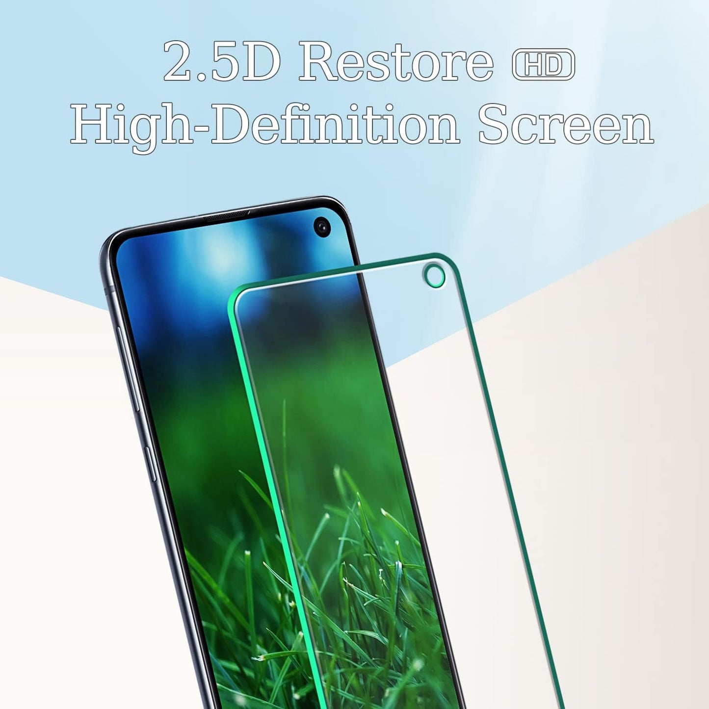 [3 Pack] Screen Protector for Samsung Galaxy S10E Tempered Glass, 9H Hardness, anti Scratch, anti Fingerprint, Bubble Free, Case Friendly, Easy Installation