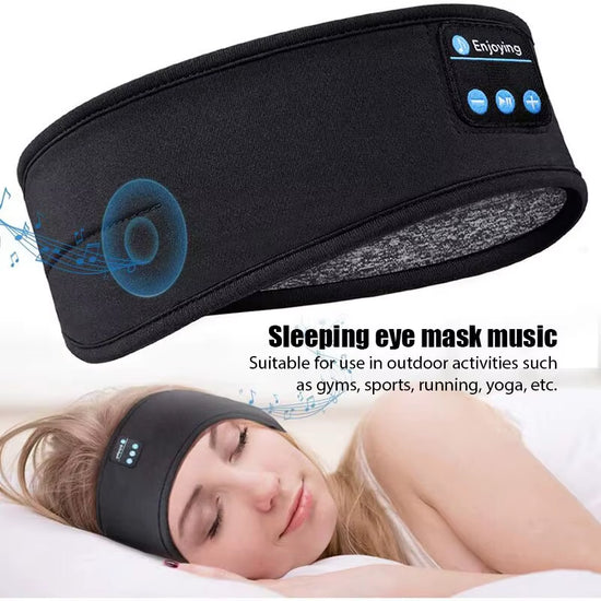 Wireless Bluetooth Sleep Headband – Elastic Sports Headphones & Eye Mask