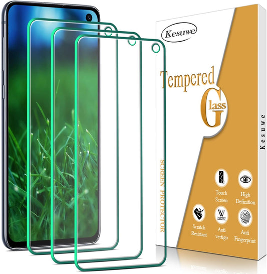 [3 Pack] Screen Protector for Samsung Galaxy S10E Tempered Glass, 9H Hardness, anti Scratch, anti Fingerprint, Bubble Free, Case Friendly, Easy Installation