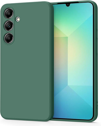Case for Samsung Galaxy S25 Phone Case, Camera Protection Ultra Slim Cover for Samsung Galaxy S25 Anti-Scratch Shockproof Bumper Cover (Deep Green)