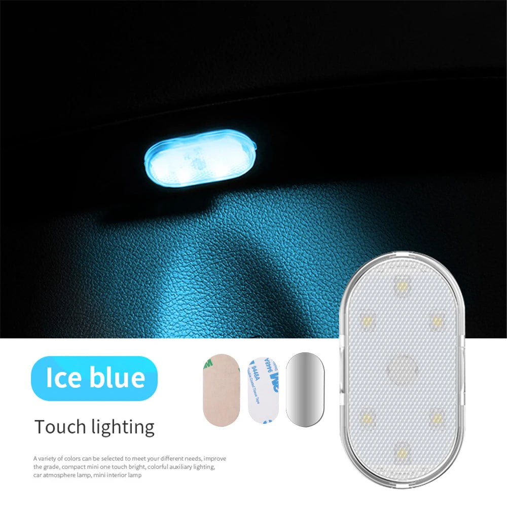 Wireless Multi-Color Car LED Lights – USB Rechargeable Touch Sensor