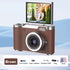 4K Compact Digital Camera – 48MP Student Vlog Camera with 180° Flip Screen