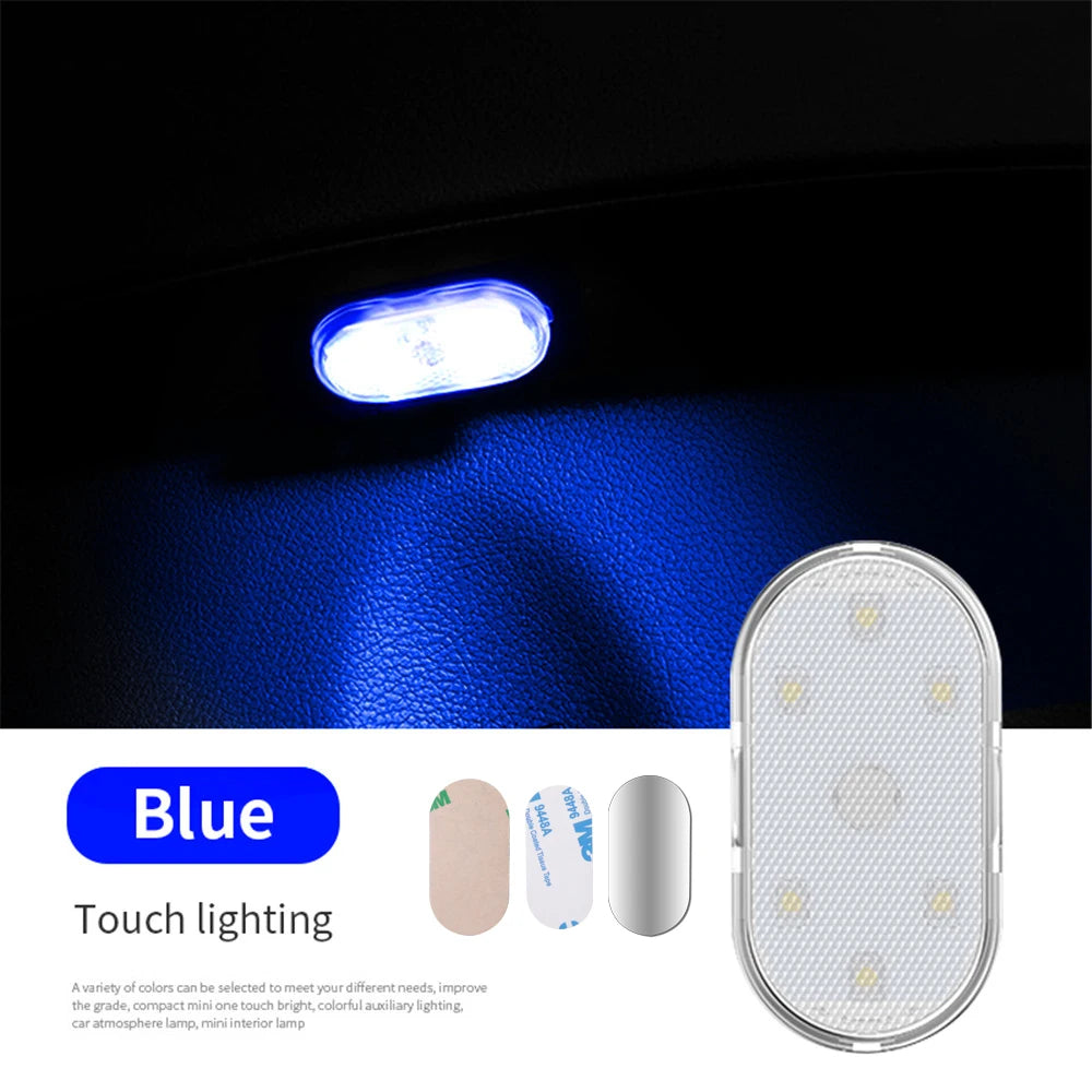 Wireless Multi-Color Car LED Lights – USB Rechargeable Touch Sensor