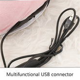 USB Electric Heater Foot Warmer Charging Power Fleece Cartoon Cat Warm Foot Cover Feet Heating Pads for Home Bedroom Sleeping