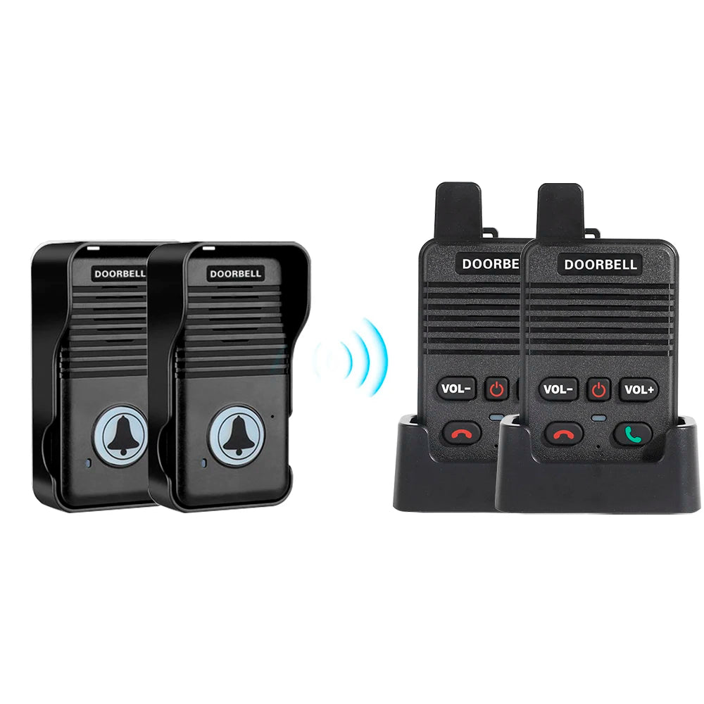 Wireless Intercom Doorbell System – 200m Long Range & Two-Way Audio