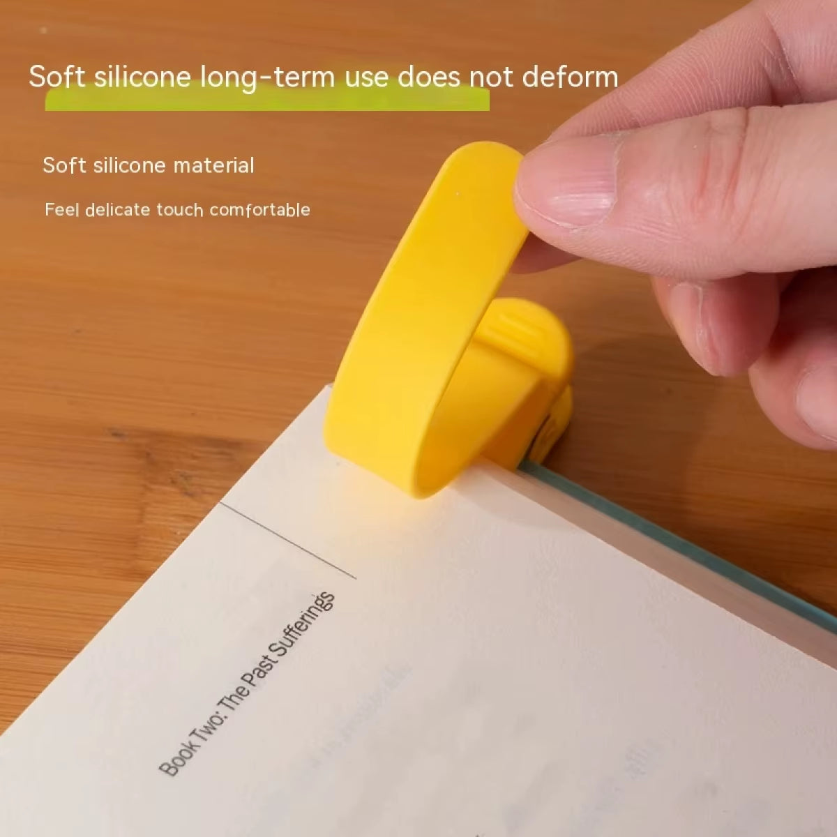 Silicone Bookmark Set - Auto-Turning Reading Accessory