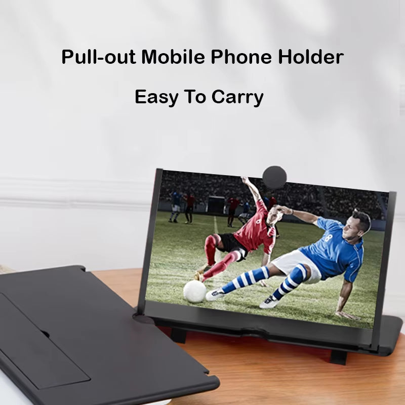HD Smartphone Screen Magnifier – Folding Desk Stand & Video Amplifier