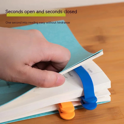Silicone Bookmark Set - Auto-Turning Reading Accessory