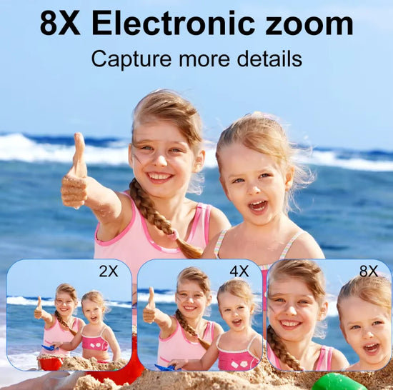 4K Compact Digital Camera – 48MP Student Vlog Camera with 180° Flip Screen