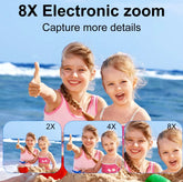 4K Compact Digital Camera – 48MP Student Vlog Camera with 180° Flip Screen